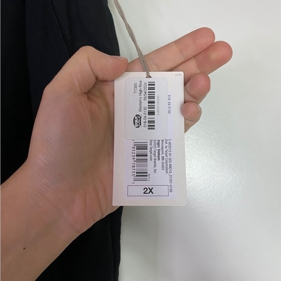 A New Day Deep Black Joggers Working Pockets breathable material NWT 2X - Picture 8 of 9